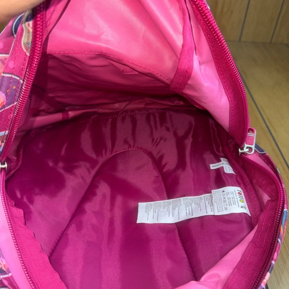 Totto Kids Pink Matryoshka Nesting Doll Print Backpack School Bag Travel